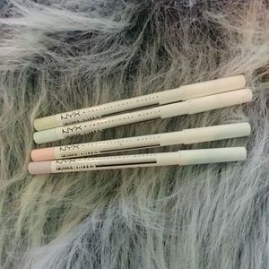 NYX Faux whites eyeliner pencils